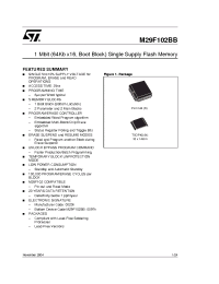Datasheet M29F102BB55N1T manufacturer STMicroelectronics